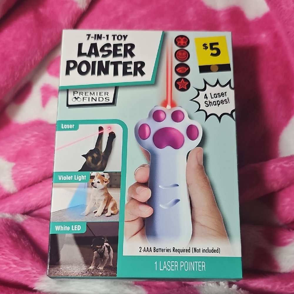 NIB 7 IN 1 TOY LASER POINTER